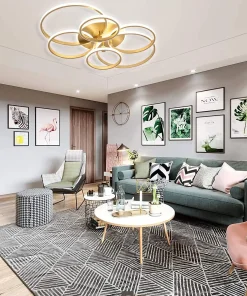 LED Chandelier Lighting,Chandelier Lighting,LED Chandelier,Gold Modern LED Chandelier Lighting