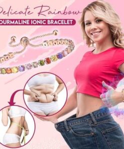 Rainbow Tourmaline,Ionic Bracelet,Tourmaline Ionic,Delicate Rainbow Tourmaline Ionic Bracelet