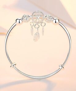 Dreamcatcher Bracelet,Feather Charm,Dreamcatcher