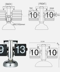 Vintage Design,Flip Clock,Auto Flip,Auto Flip Clock,Original Retro Vintage Design Auto Flip Clock