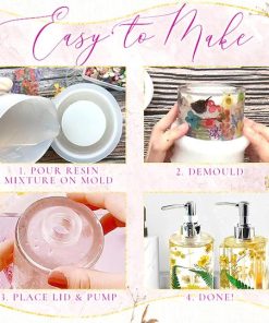 DIY Resin Soap Dispenser Mould Set,Soap Dispenser,Resin Soap Dispenser