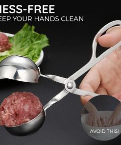 Meatball Maker,Stainless Steel One Press Meatball Maker