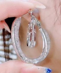 Oval Earrings,Woven Mesh,Woven Mesh Oval Earrings