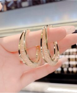 Oval Earrings,Woven Mesh,Woven Mesh Oval Earrings