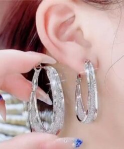 Oval Earrings,Woven Mesh,Woven Mesh Oval Earrings