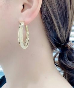 Oval Earrings,Woven Mesh,Woven Mesh Oval Earrings