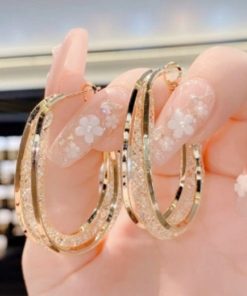 Oval Earrings,Woven Mesh,Woven Mesh Oval Earrings