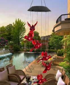 Cardinal Wind Chime,Wind Chime Light,Chime Light,Solar Cardinal Wind Chime Light