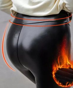 S-shaped,Leather Leggings,PU Leather Leggings,S-shaped PU Leather Leggings