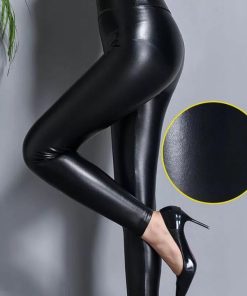 S-shaped,Leather Leggings,PU Leather Leggings,S-shaped PU Leather Leggings