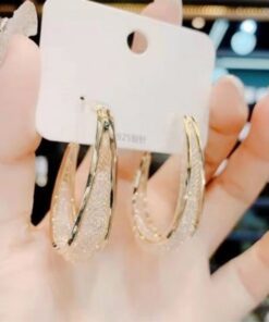 Oval Earrings,Woven Mesh,Woven Mesh Oval Earrings