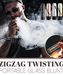 Glass Blunt,ZigZag,ZigZag Twisting Portable Glass Blunt