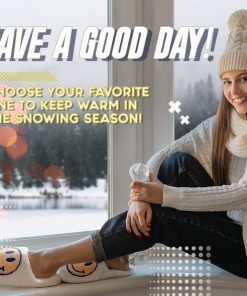 Home Slippers,SmileDay Happy Home Slippers