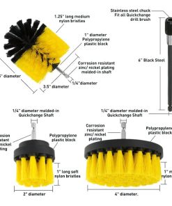 DRILL BRUSH ATTACHMENT SET,DRILL BRUSH ATTACHMENT,DRILL BRUSH,PIECE DRILL BRUSH ATTACHMENT SET