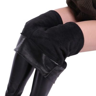 S-shaped,Leather Leggings,PU Leather Leggings,S-shaped PU Leather Leggings