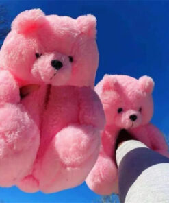 Comfy Teddy Bear,Teddy Bear Plush Slippers,Plush Slippers