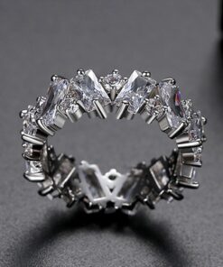 Zircon Ring,Rainbow Zircon Ring