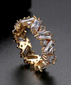 Zircon Ring,Rainbow Zircon Ring