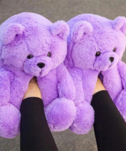 Comfy Teddy Bear,Teddy Bear Plush Slippers,Plush Slippers