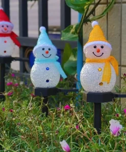 Solar Snowman,Outdoor Solar Snowman,Snowman Decoration