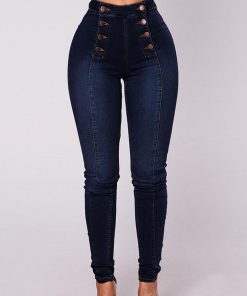 Double Breasted High Waist Skinny Jeans,High Waist Skinny Jeans,Skinny Jeans
