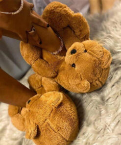 Comfy Teddy Bear,Teddy Bear Plush Slippers,Plush Slippers