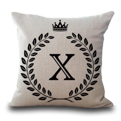 Alphabet Pillow,Pillow Cover,Alphabet Pillow Cover