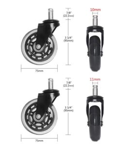 Caster Office Chair,Office Chair Wheels,Caster Office Chair Wheels Set
