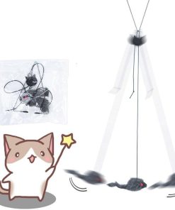 black mouse,cat black,Hanging door type cat black mouse
