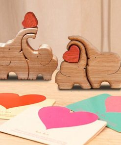 Cuddling Animals,Hand Carved Wooden