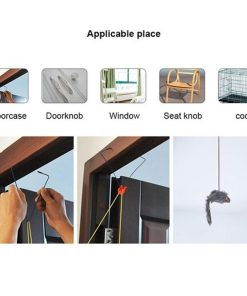 black mouse,cat black,Hanging door type cat black mouse