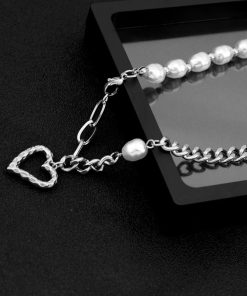Heart Choker,Pearl-Heart,Baroque Pearl