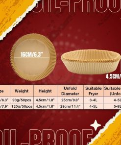 Paper Liner,Air fryer,Air fryer Disposable Paper Liner