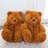 Comfy Teddy Bear,Teddy Bear Plush Slippers,Plush Slippers