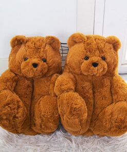 Comfy Teddy Bear,Teddy Bear Plush Slippers,Plush Slippers