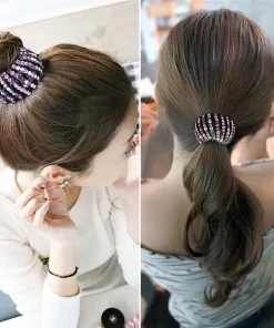 Rhinestone Birds Nest Hairpin