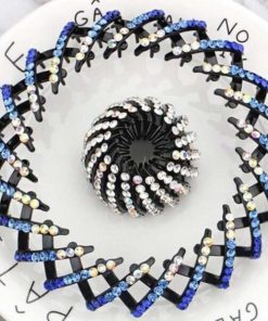 Rhinestone Birds Nest Hairpin