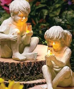 Garden Kids Statue Light