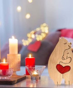 Cuddling Animals,Hand Carved Wooden