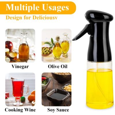 Oil Spray Bottle,BBQ Oil Spray,Oil Spray,Anti-Leak BBQ Oil Spray Bottle