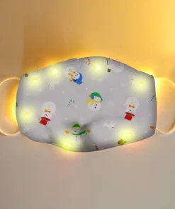 Glowing Christmas,LED Glowing,Christmas Mask,LED Glowing Christmas Mask