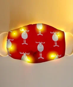 Glowing Christmas,LED Glowing,Christmas Mask,LED Glowing Christmas Mask