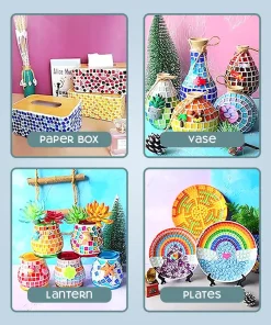 Mosaic Flower Vase,Mosaic Flower