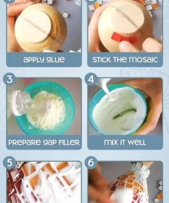 Mosaic Flower Vase,Mosaic Flower