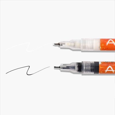 Felt Pen,Ultra Thin Curve Manicure Felt Pen