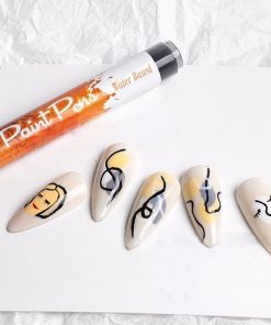 Felt Pen,Ultra Thin Curve Manicure Felt Pen