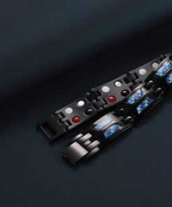 Titanium Bracelet,Blue Titanium,Carbon Blue Titanium Bracelet