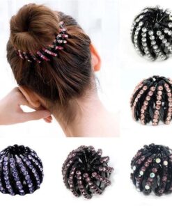 Rhinestone Birds Nest Hairpin