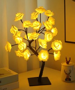 Flower Tree Light,Tabletop Rose Flower Tree Light