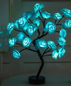 Flower Tree Light,Tabletop Rose Flower Tree Light